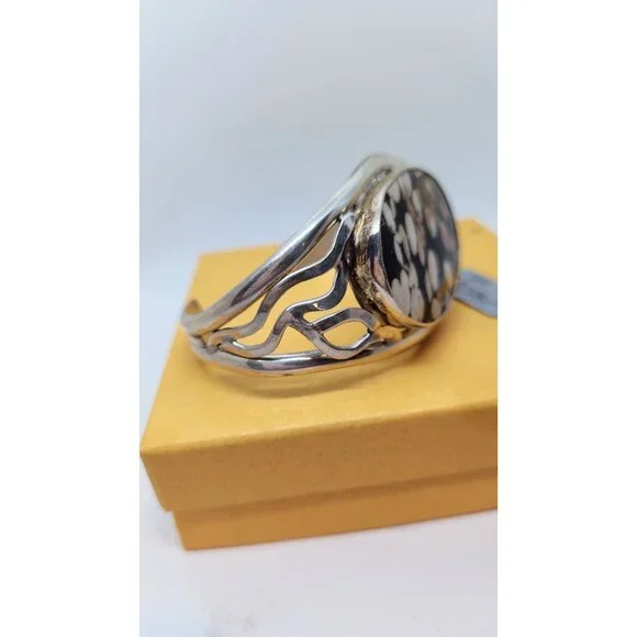 BraceletOval Peanut woodA+ Grade 40cm x 30 cm 925 Silver 42.2 gr Bracelet 20
